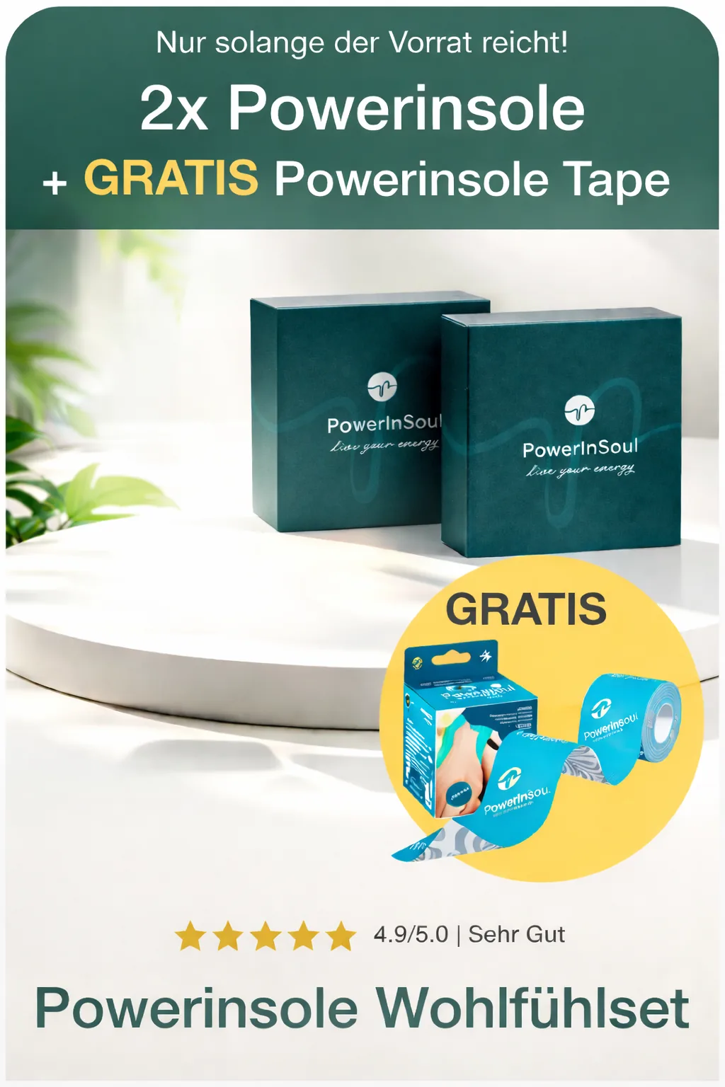 2x PowerInSoul plus gratis PowerInSoul Tape
